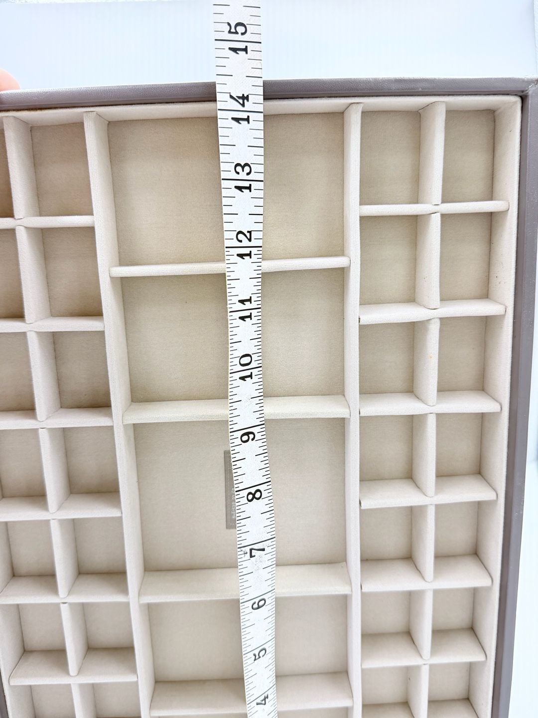 Stackers Pebble Grey Supersize 41 Section Jewellery Box 8