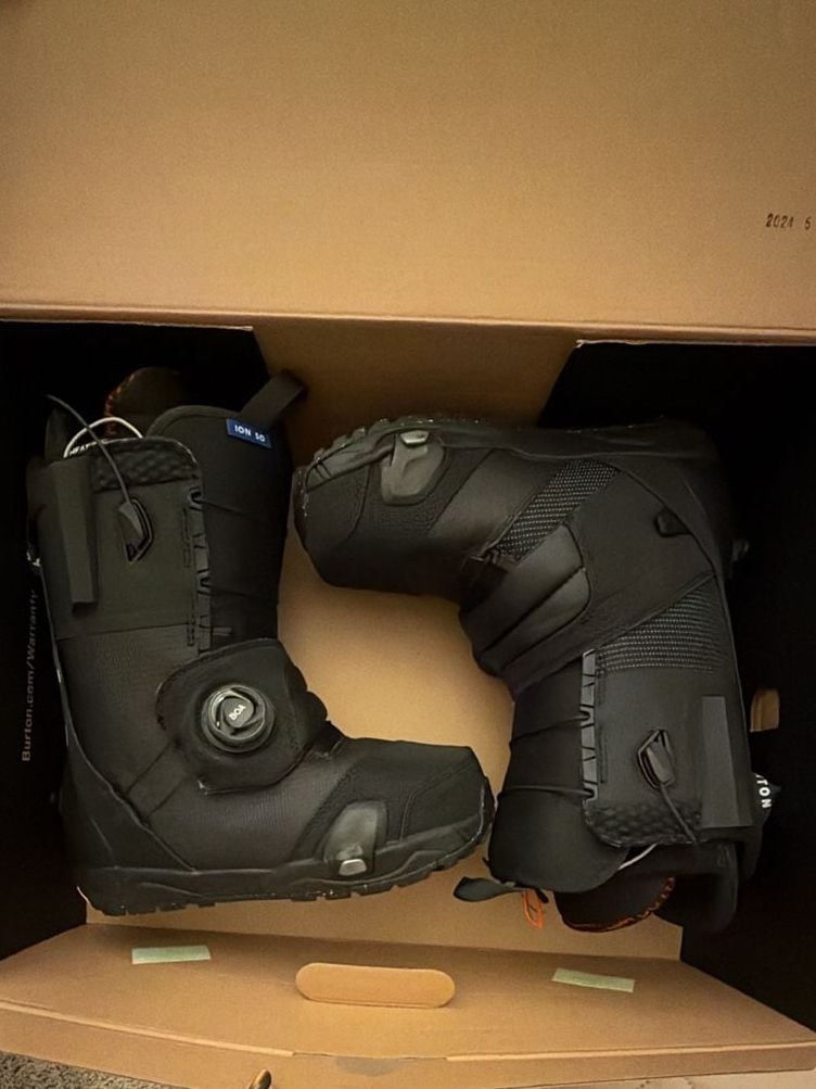Burton Ion Step On Snowboard Boots Size 10 Black 2