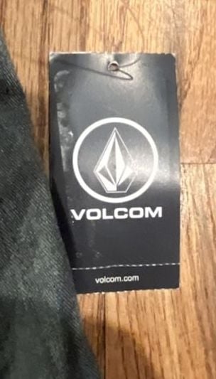 Volcom Frickin Chino Short Youth Size 28 Gray Chino Stretch Flat Front Skater Casual 4