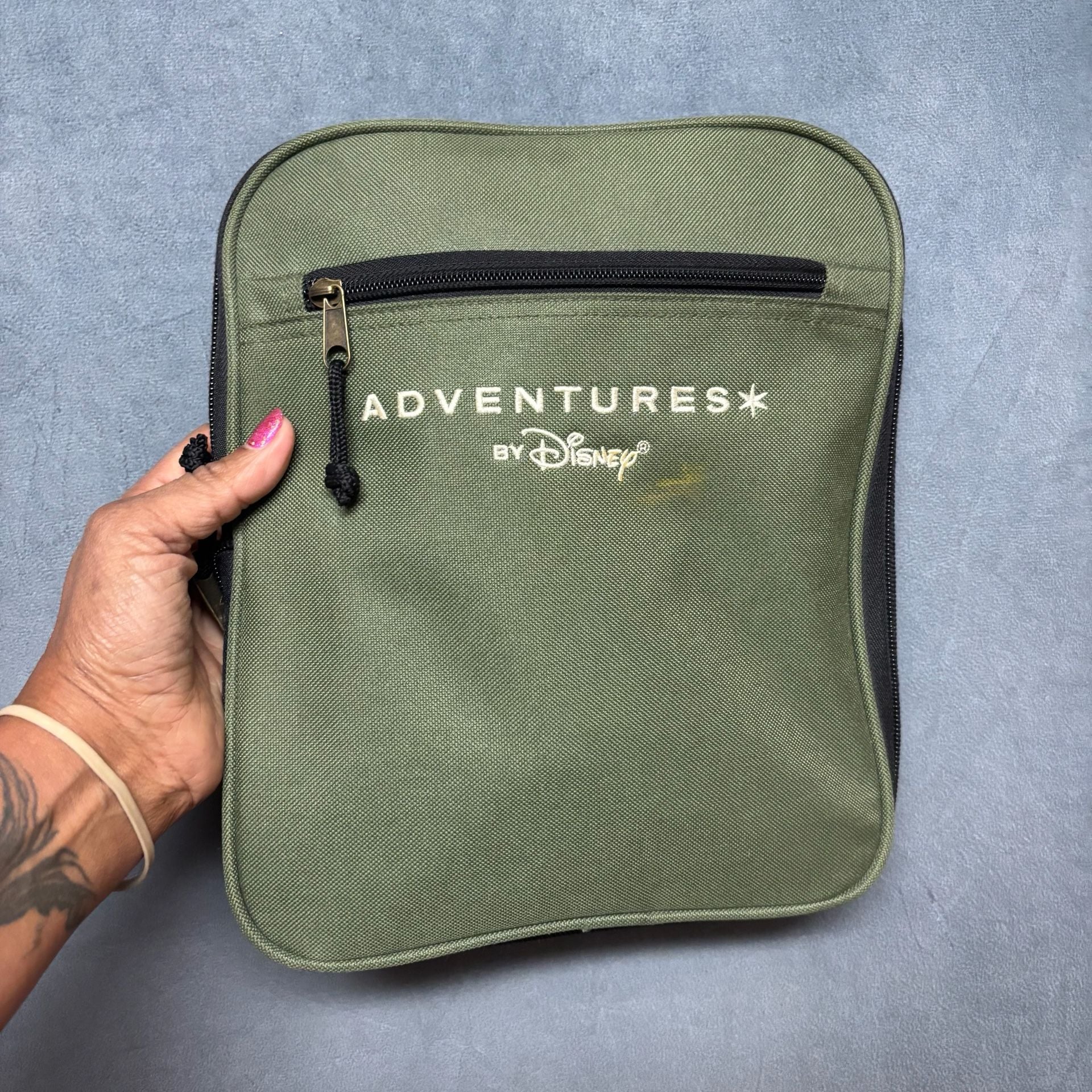 Adventures By Disney Green Collapsible Travel Duffle Bag 16
