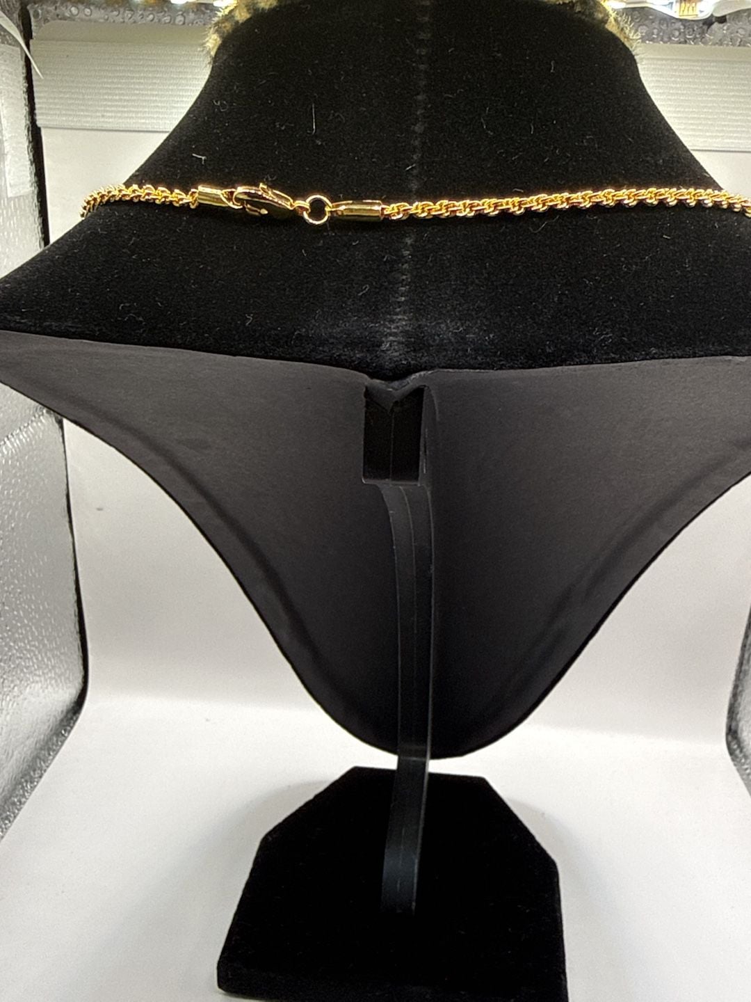 Gold Tone Rope Chain Necklace 21 Inch 5