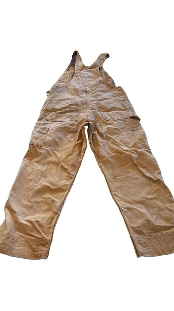Carhartt R01-M Relaxed Fit Duck Bib Overalls 34x30 Brown 3
