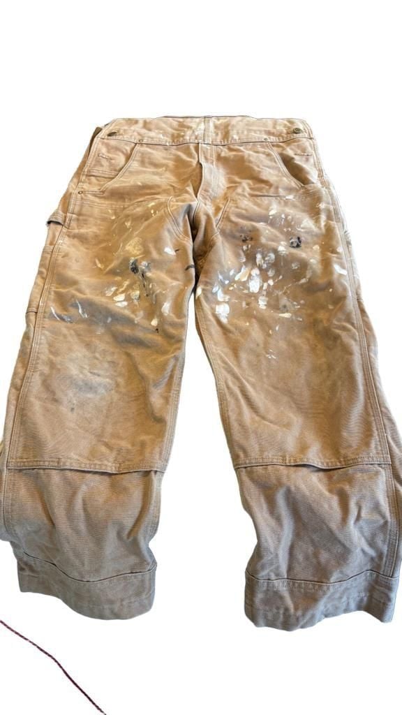 Carhartt R01-M Relaxed Fit Duck Bib Overalls 34x30 Brown 5