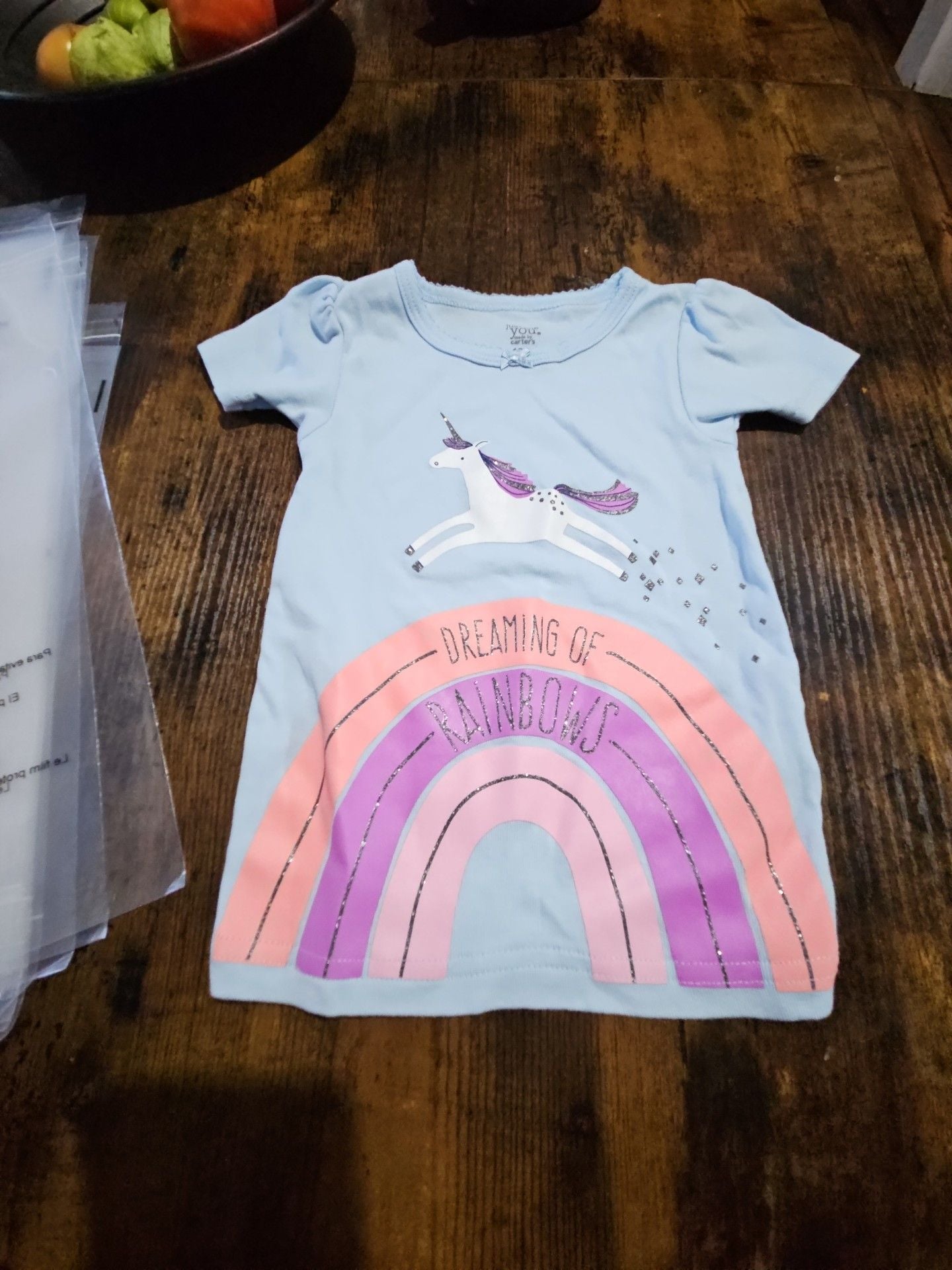 (527) Just One You Made By Carter's Unicorn Dress 12M 1