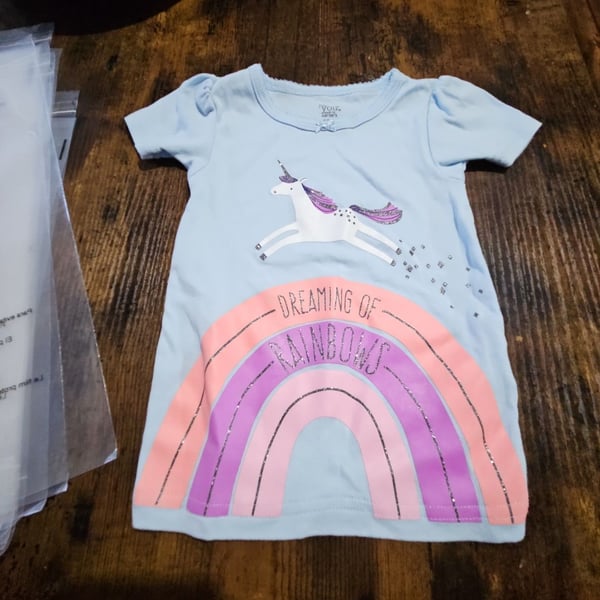 (527) Just One You Made By Carter's Unicorn Dress 12M