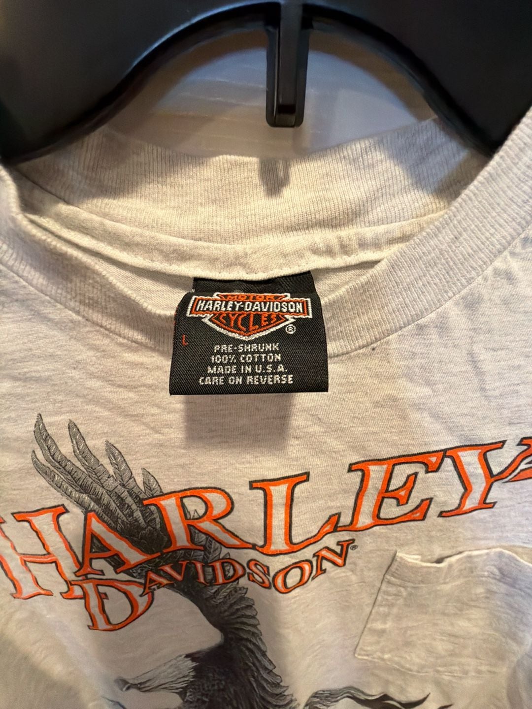 Rare Vintage Harley Davidson Eagle Tee 3