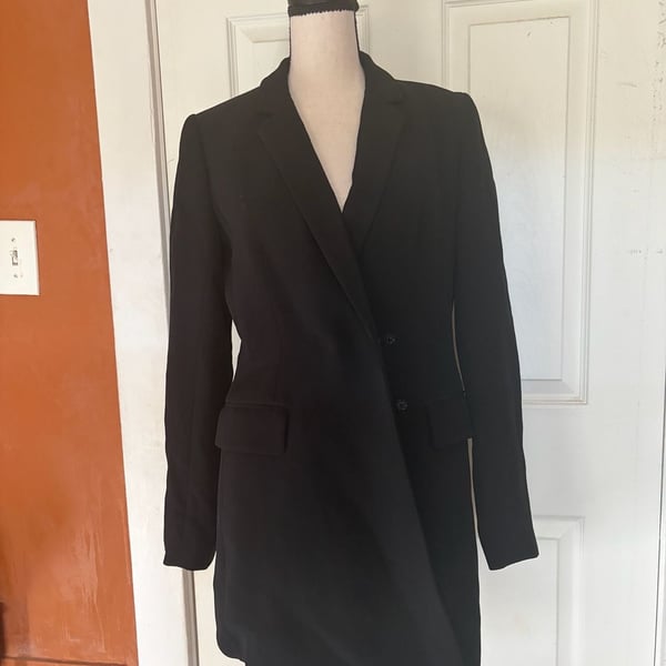 SuiStudio Black Blazer Dress Size 6 Double Breasted Mini Dress