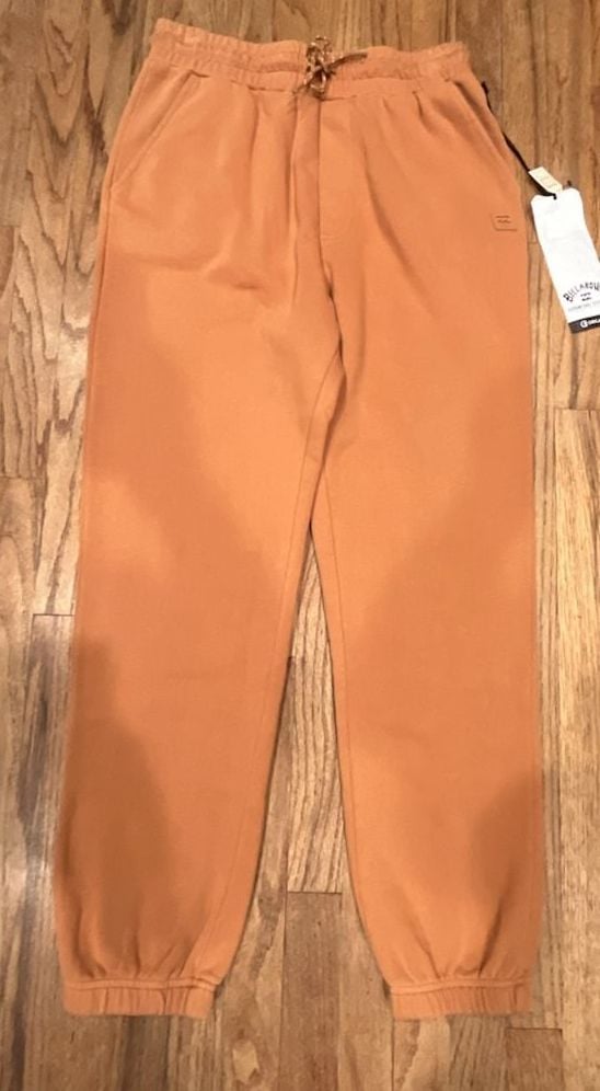 Billabong Adventure Division Organic Sweatpants Size M Orange Joggers 2