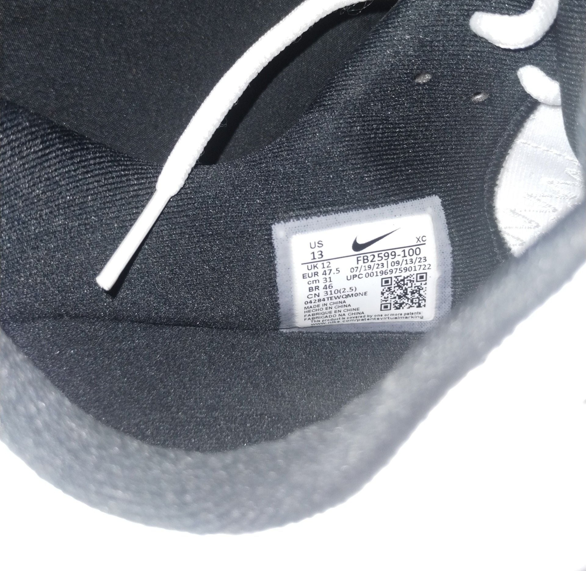 Nike Air Zoom G.T. Cut Academy EP White/Black FB2598-105 6
