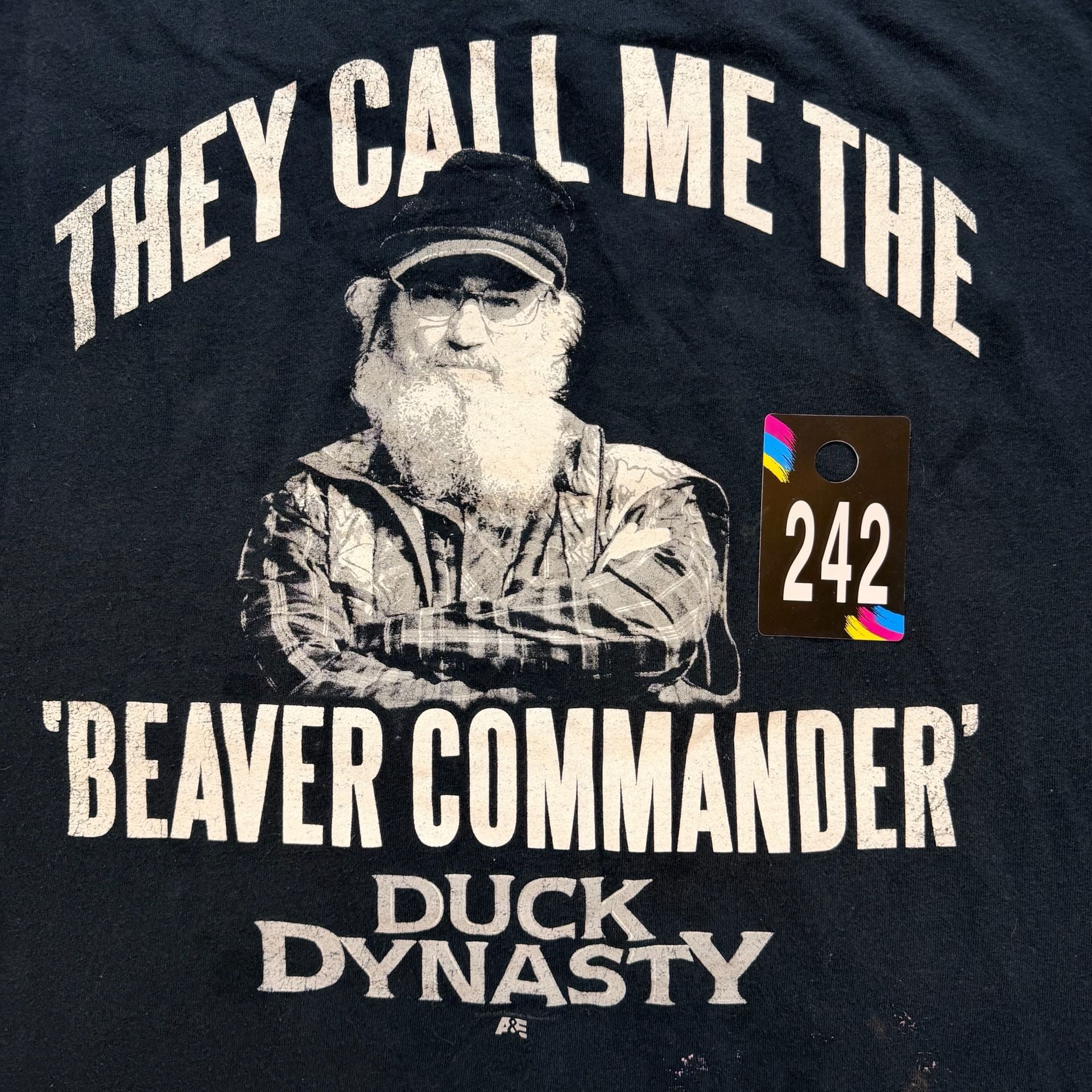 Duck Dynasty Beaver Commander T-Shirt Black Size Large 8