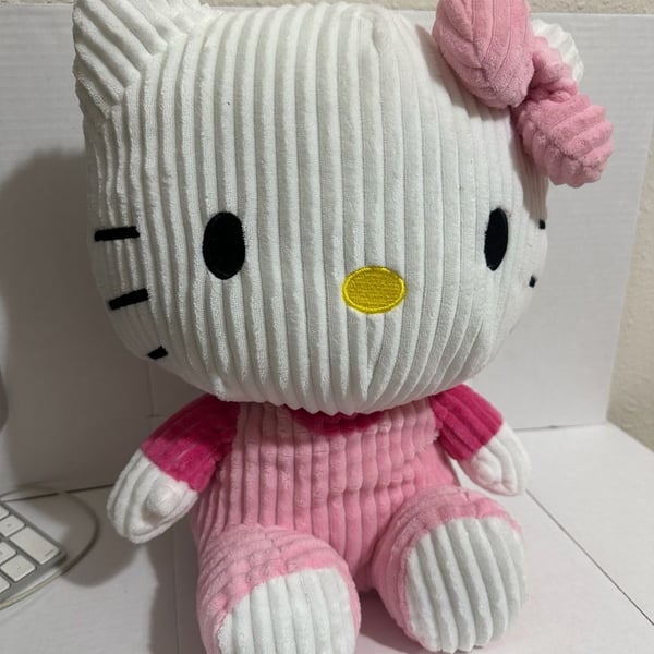 2024 Hello Kitty Corduroy Collection Pink Bow