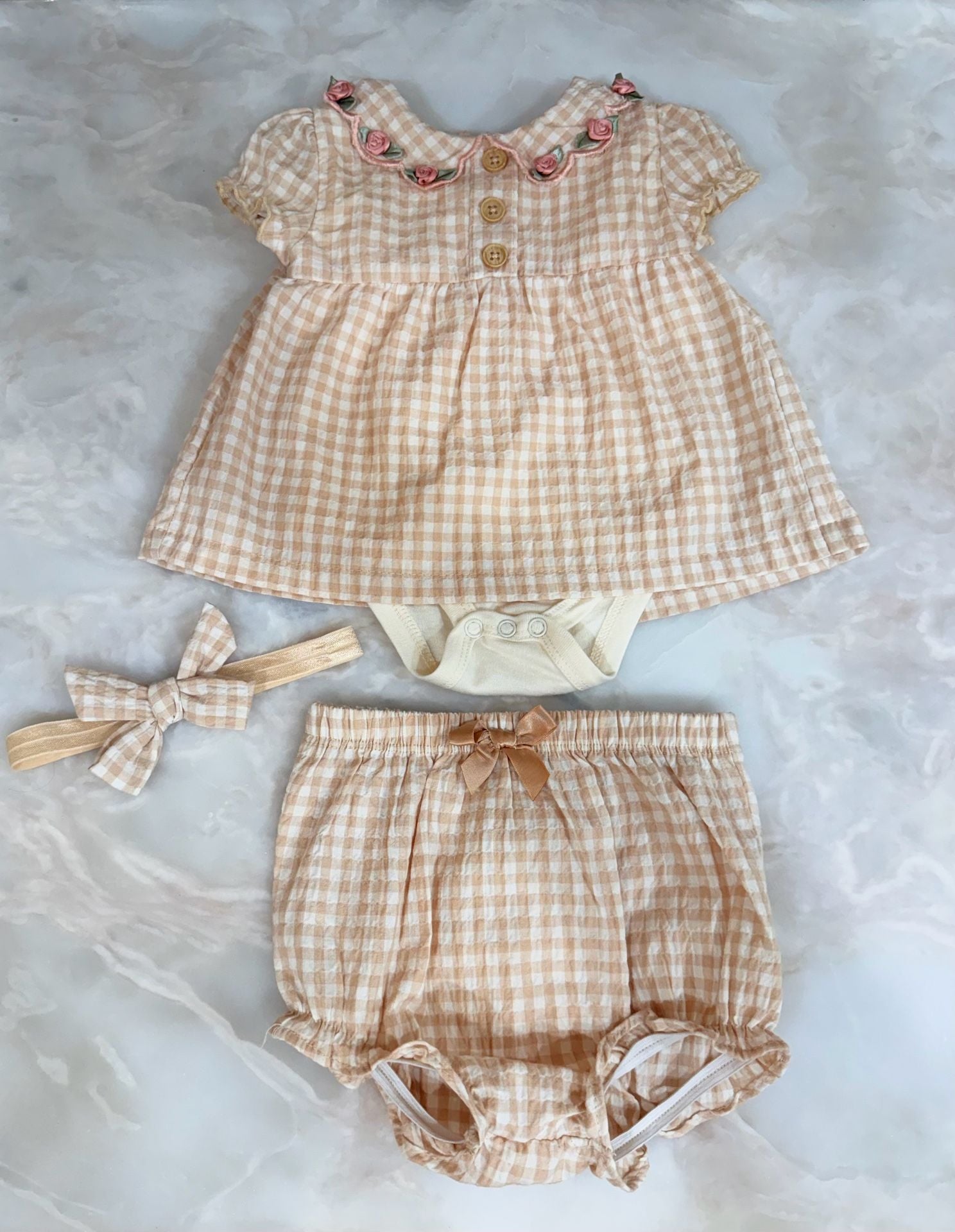 Nicole Miller Gingham 3/6M Dress 1