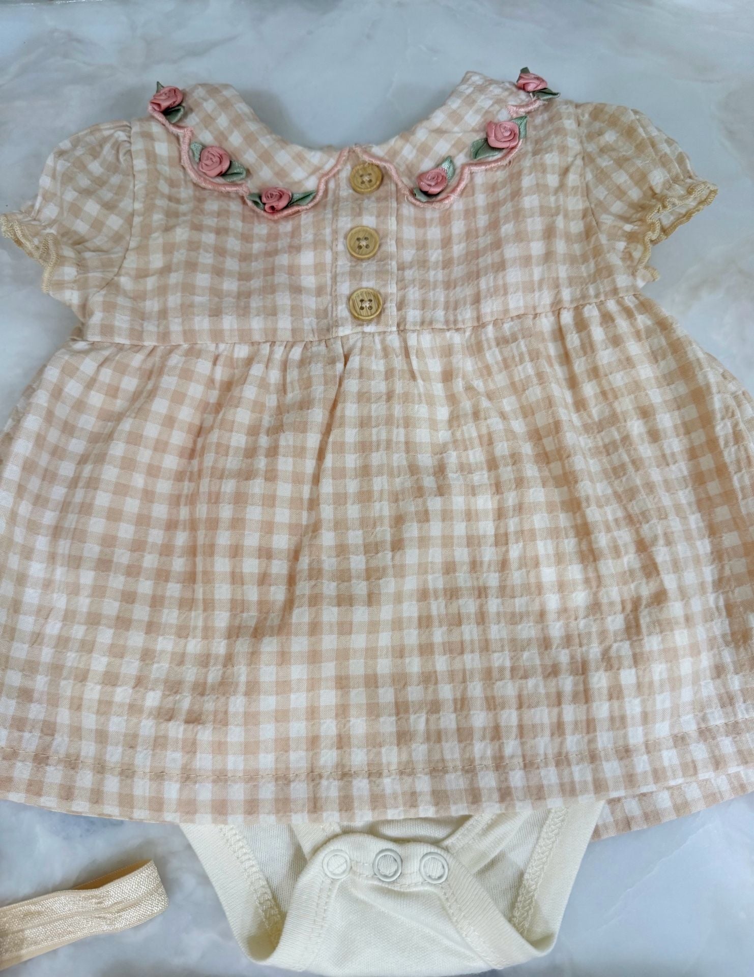 Nicole Miller Gingham 3/6M Dress 4