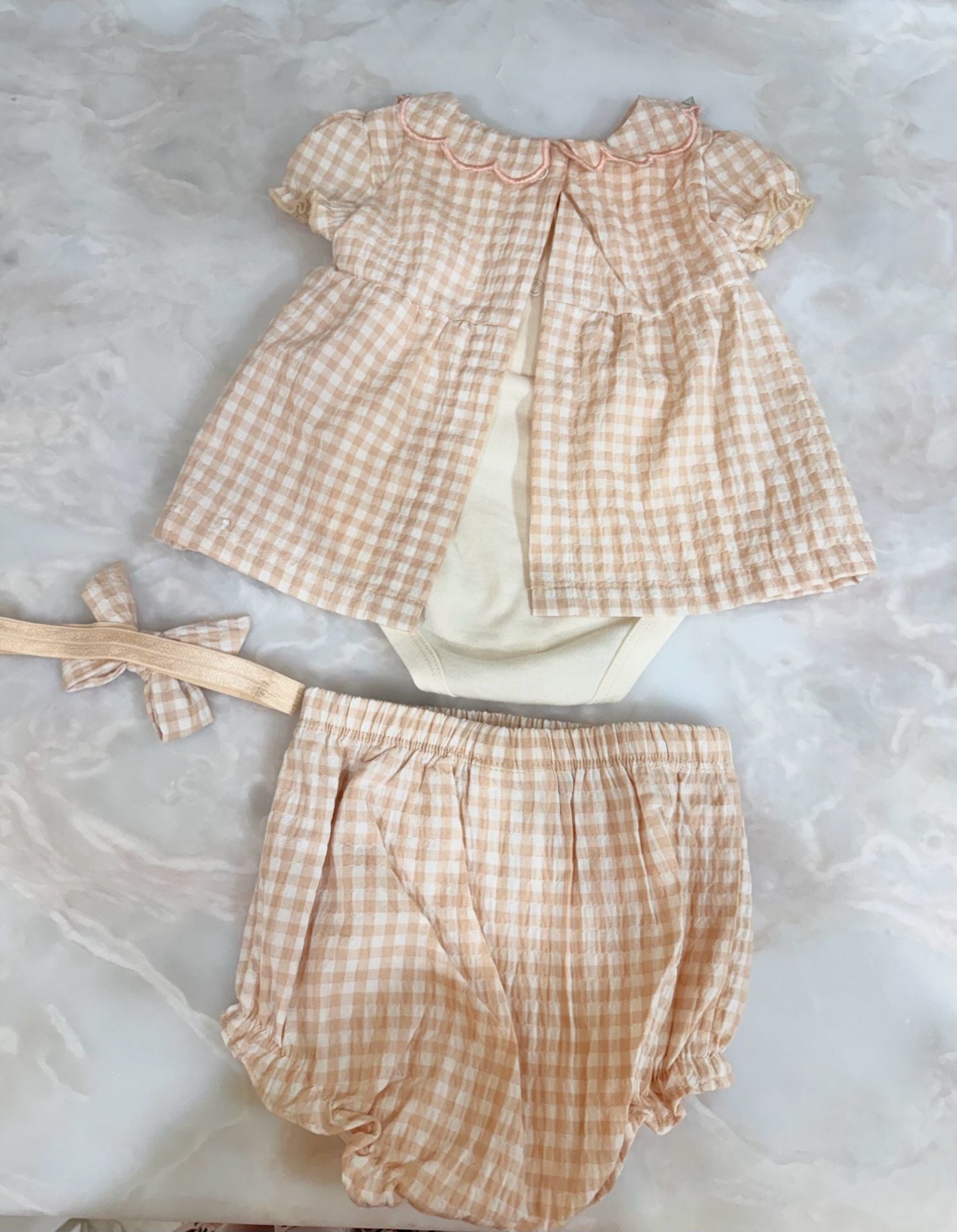 Nicole Miller Gingham 3/6M Dress 7