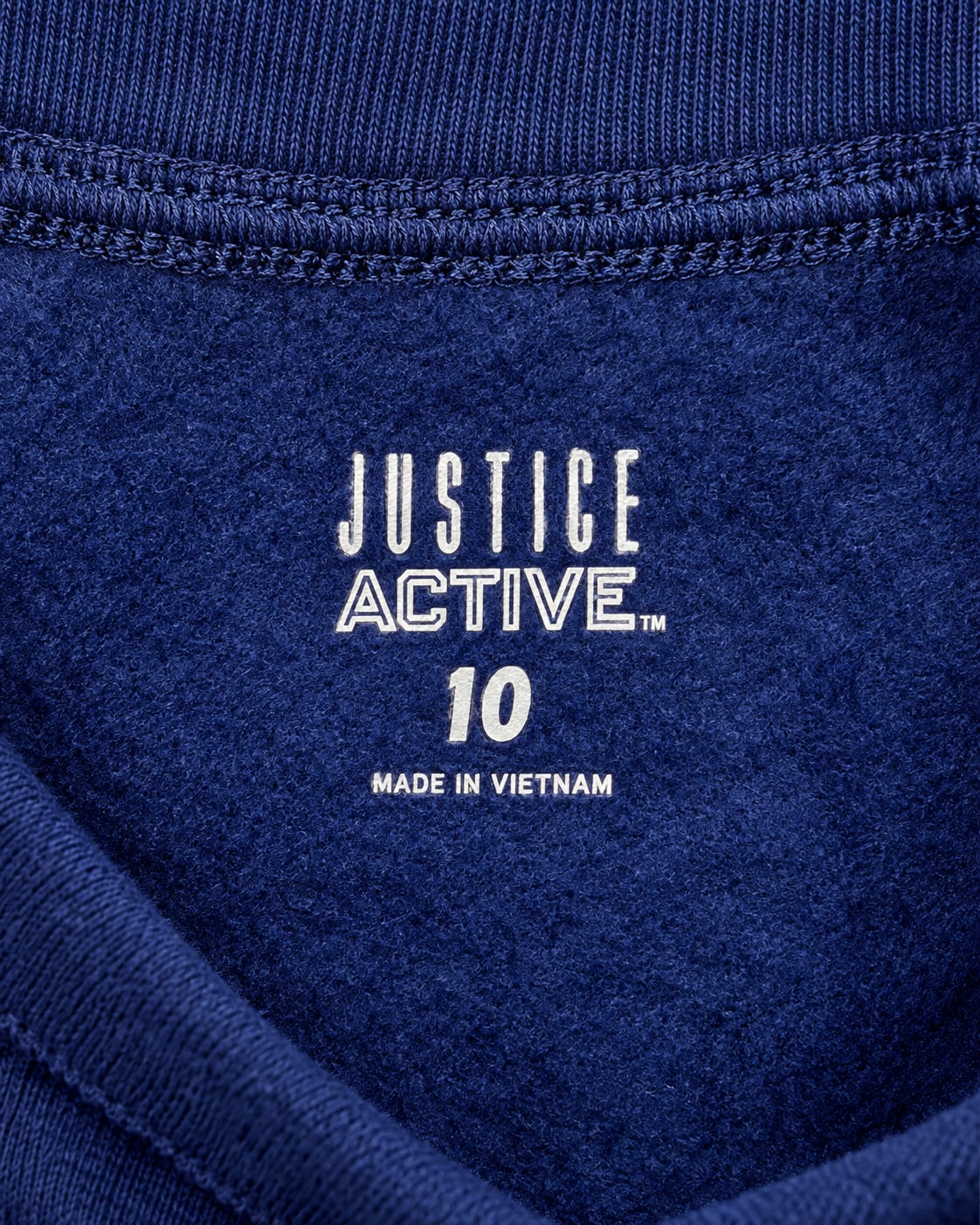Justice Active Girls Size 10 Navy “Gymnast” Quarter Zip Pullover 6