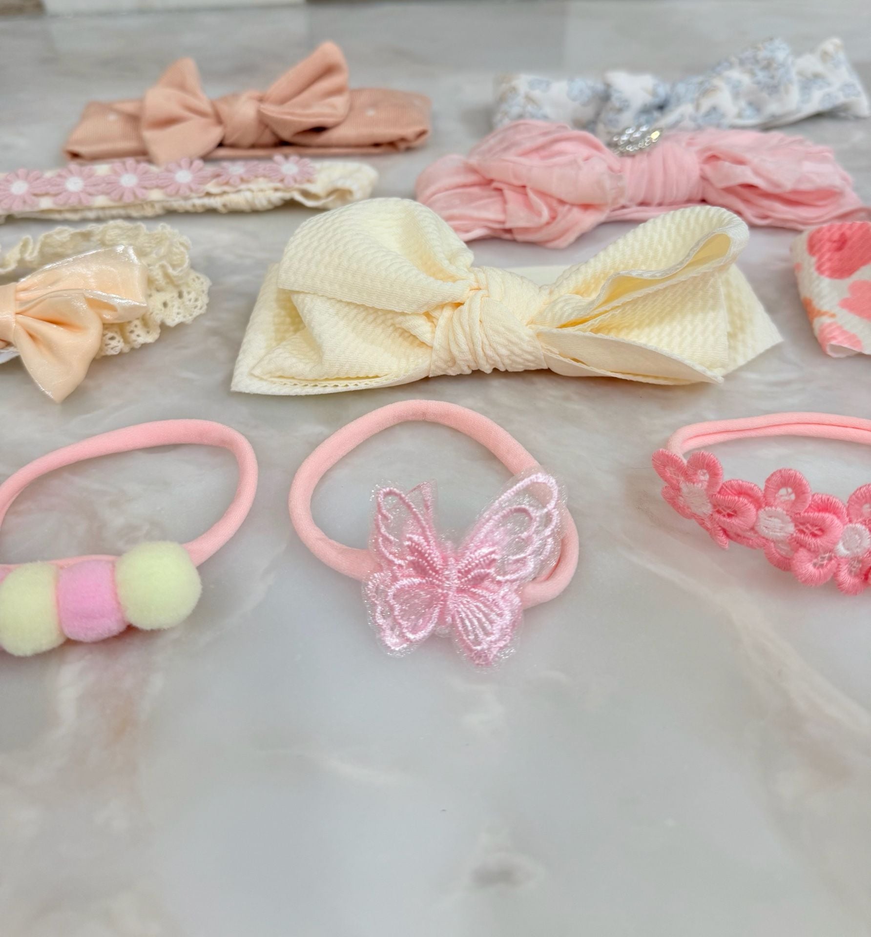 Baby Girl Bow Headband Set 4