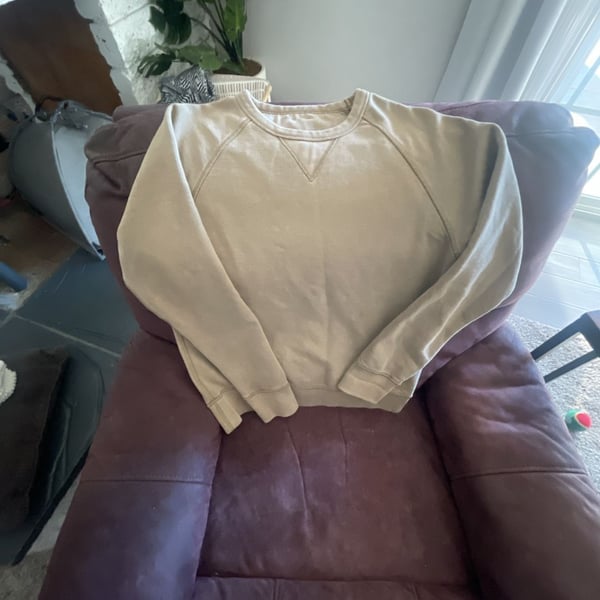 Madewell Beige Raglan Crewneck Sweatshirt Size XS