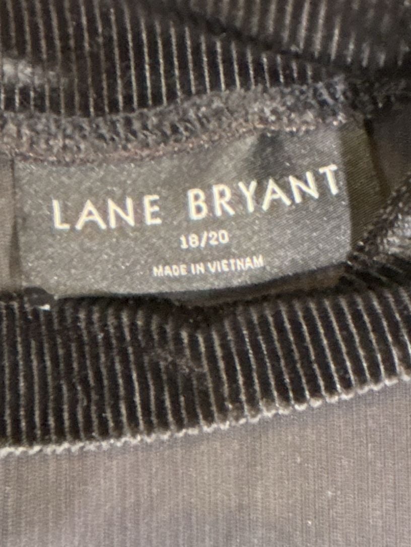 Lane Bryant Velvet Choker Top Black Cutout Long Sleeve 2
