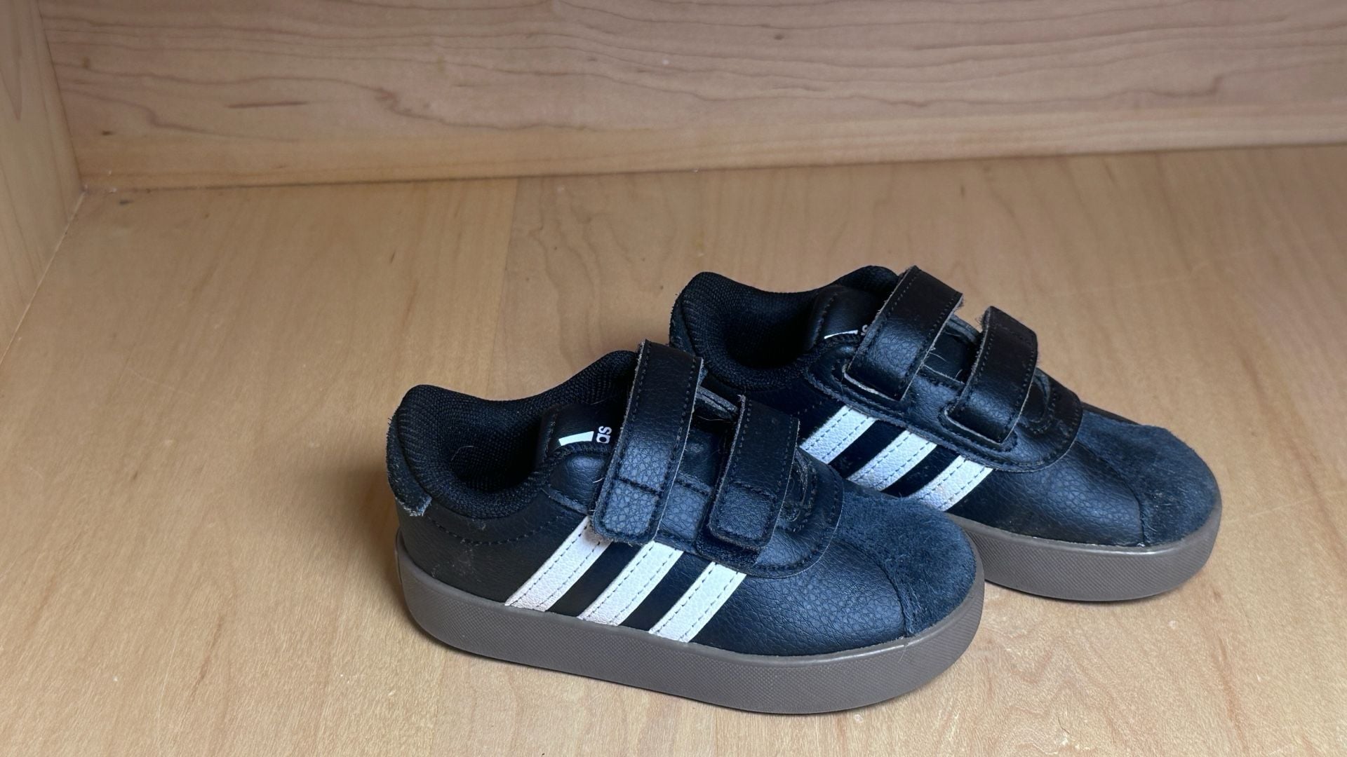 Adidas VL Court 3.0 CF I Toddler Black White Sneakers 2
