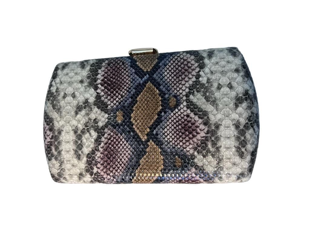 Urban Expressions Emilia Snake Clutch Multicolor Vegan Leather 2