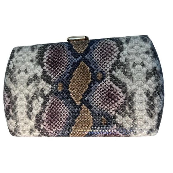 Urban Expressions Emilia Snake Clutch Multicolor Vegan Leather