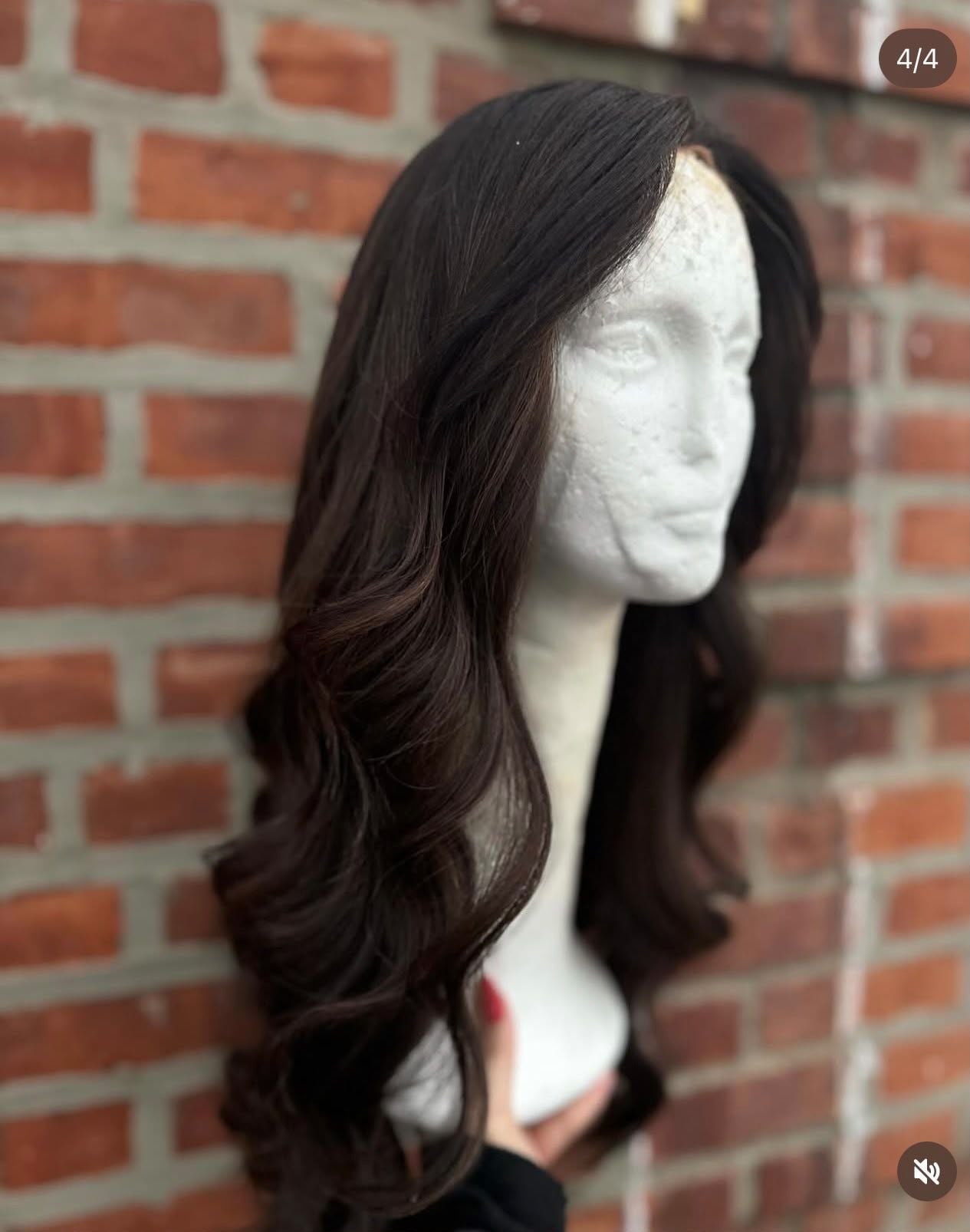 Irene Wigs Divine Luxe Lace Top Wig Dark Brown with Caramel Highlights 4