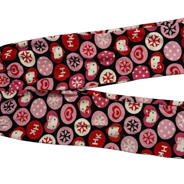 Hello Kitty Pink Snowflake Fleece Pajama Pants Medium