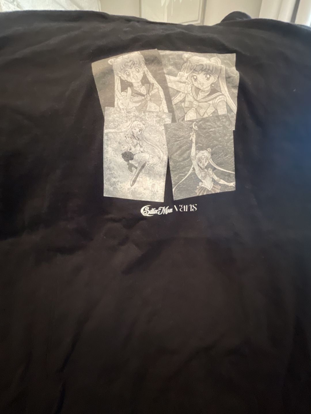 Vans Sailor Moon Classic Fit Black T-Shirt Medium 8