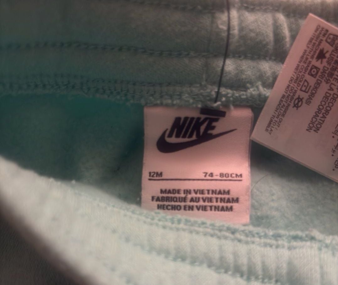 Nike Sweatpants Size 12M Mint Green Fleece Pants 3