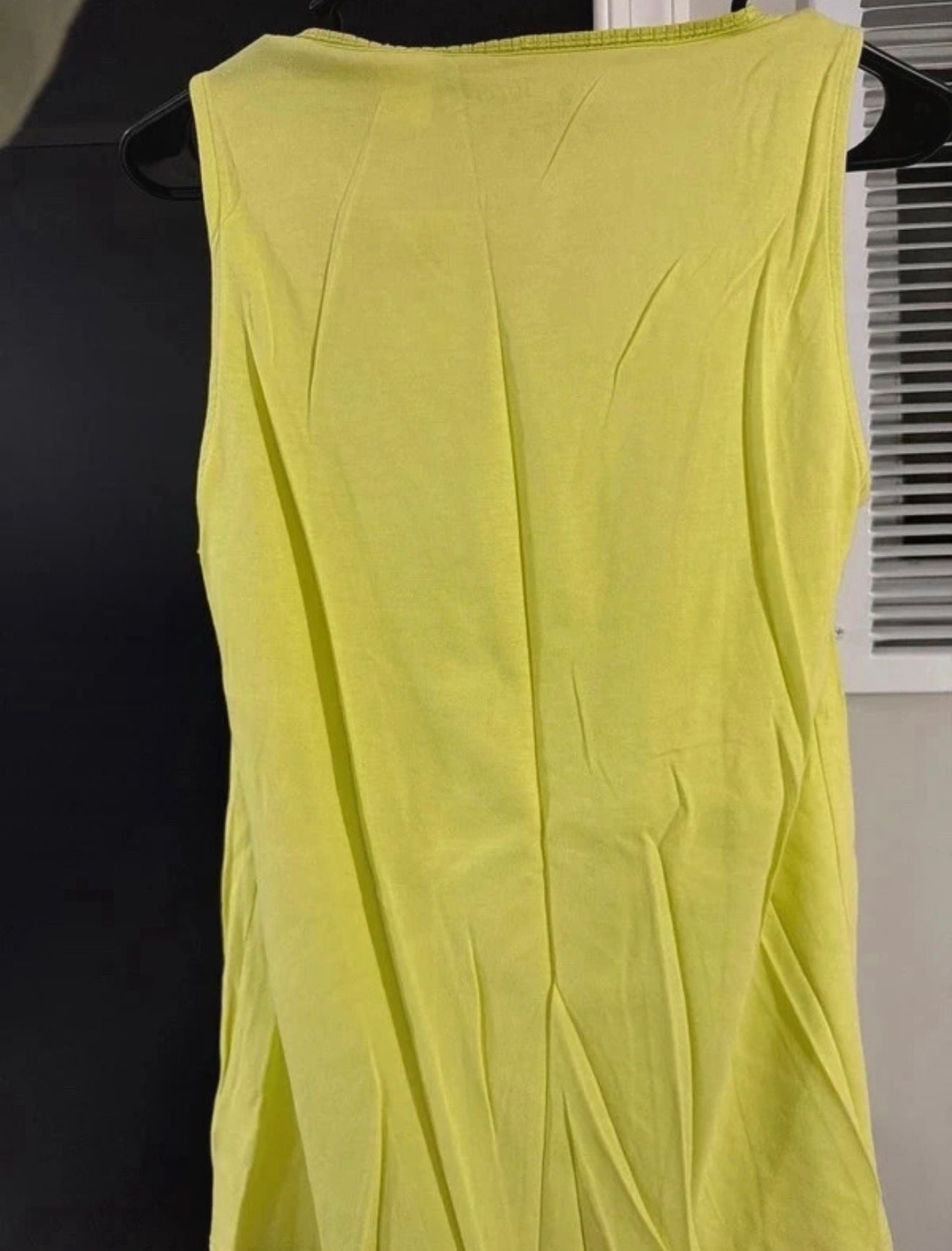 by Chico's Yellow Embroidered Tank Top Size 0 5