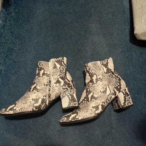 Madden Girl Snake Print Ankle Booties Size 8.5