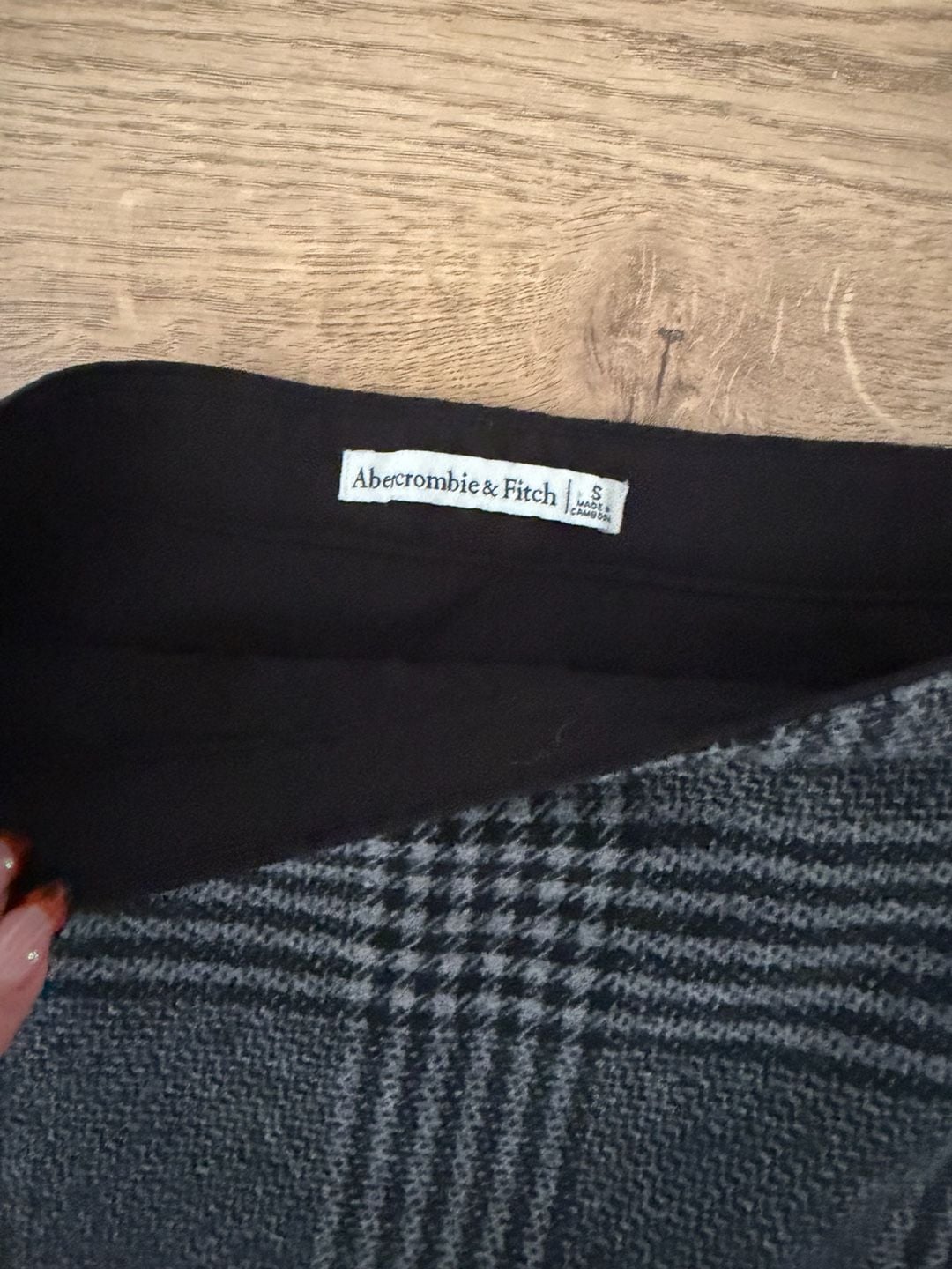abercrombie & fitch wrap front plaid mini skirt. new... 5