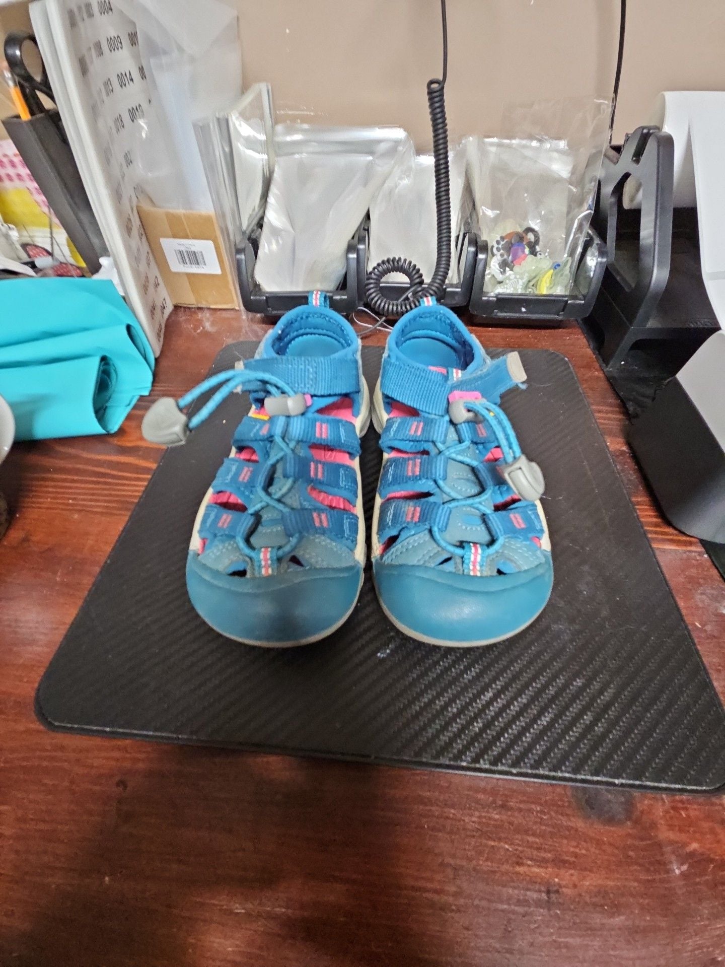 Keen Kids Sandals Size 10 Blue Pink 7