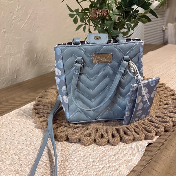 Luv Betsey by Betsey Johnson Blue Quilted Crossbody Bag