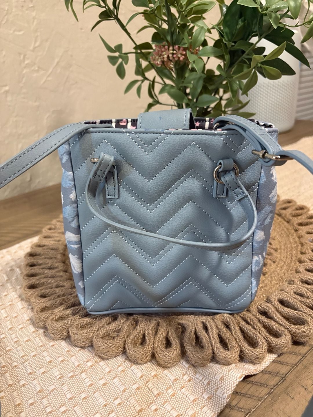 Luv Betsey by Betsey Johnson Blue Quilted Crossbody Bag 6