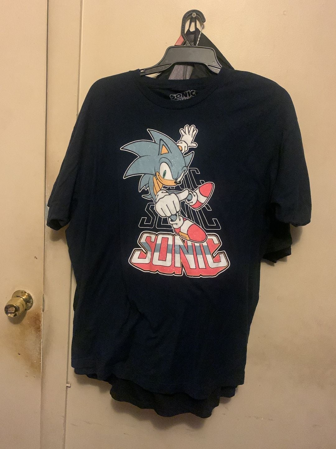 Sonic The Hedgehog T-Shirt Size XXL Dark Blue Graphic Tee 2