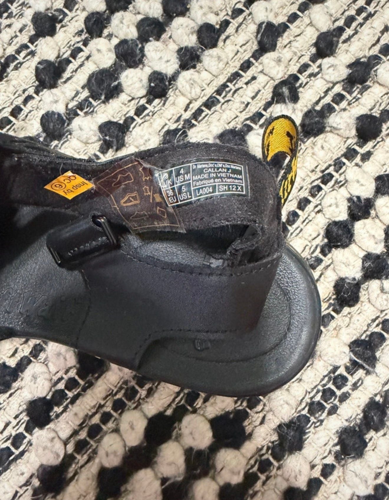 Dr Martens Kids Callan J Black Leather 3