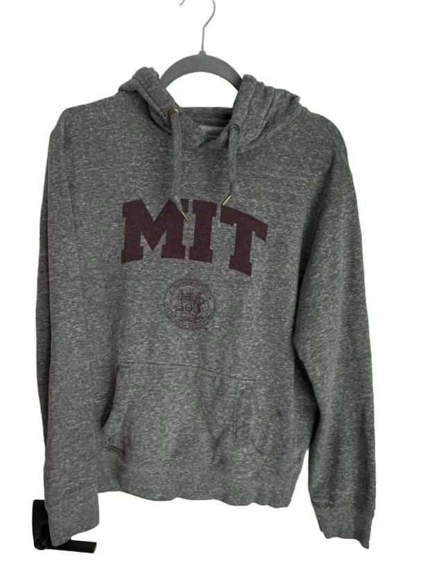 League Collegiate Wear MIT Hoodie Size M Gray Triblend Sweats Pullover 7