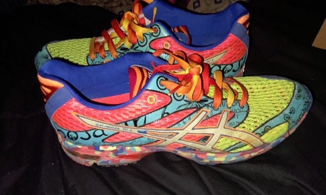 Asics Gel-Noosa Tri 6 Size 13 Multi-Color Triathlon Running Shoes 7