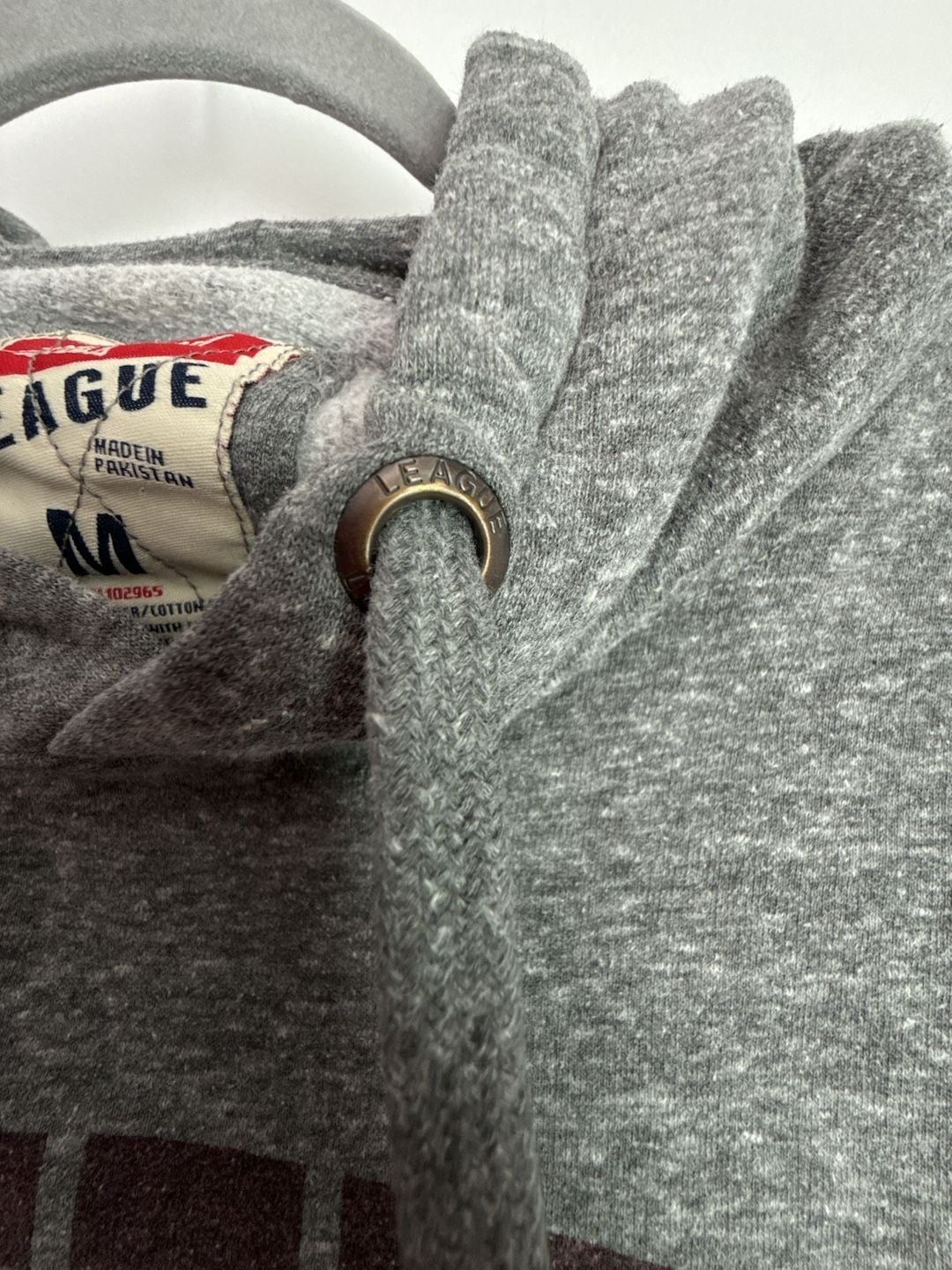 League Collegiate Wear MIT Hoodie Size M Gray Triblend Sweats Pullover 4