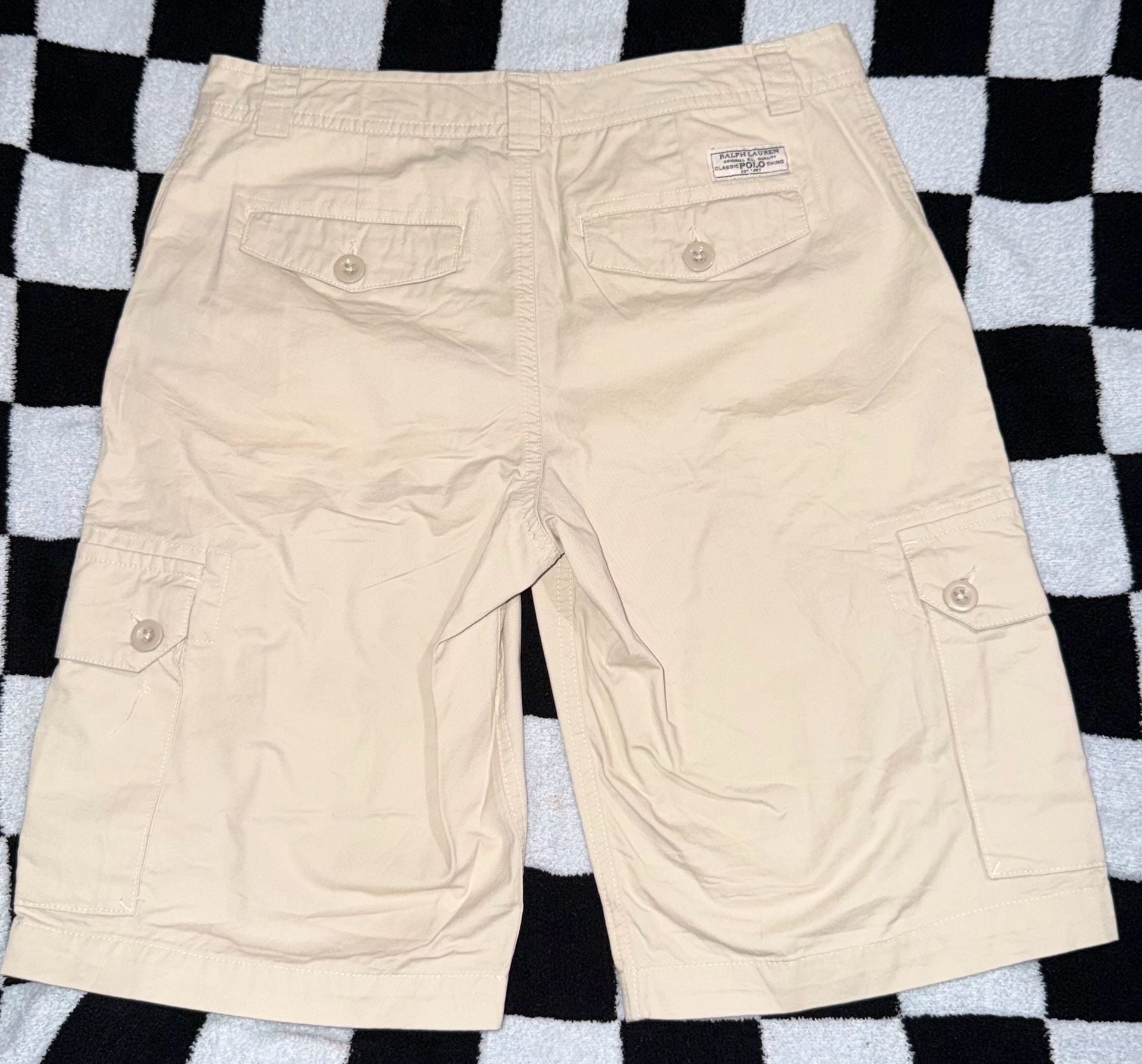Polo Ralph Lauren Cargo Shorts Beige Khaki Size 18 xxl 3