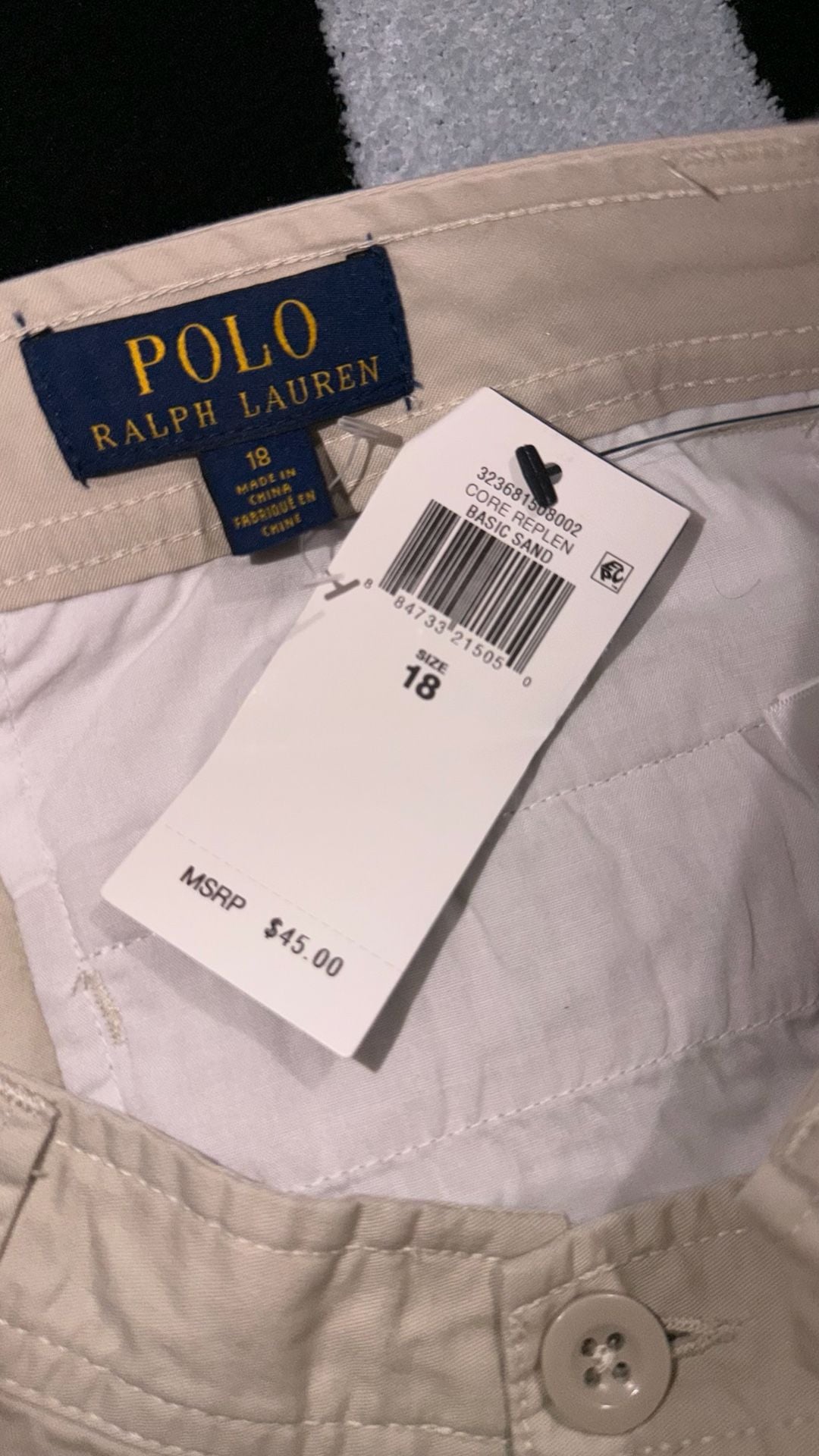 Polo Ralph Lauren Cargo Shorts Beige Khaki Size 18 xxl 4