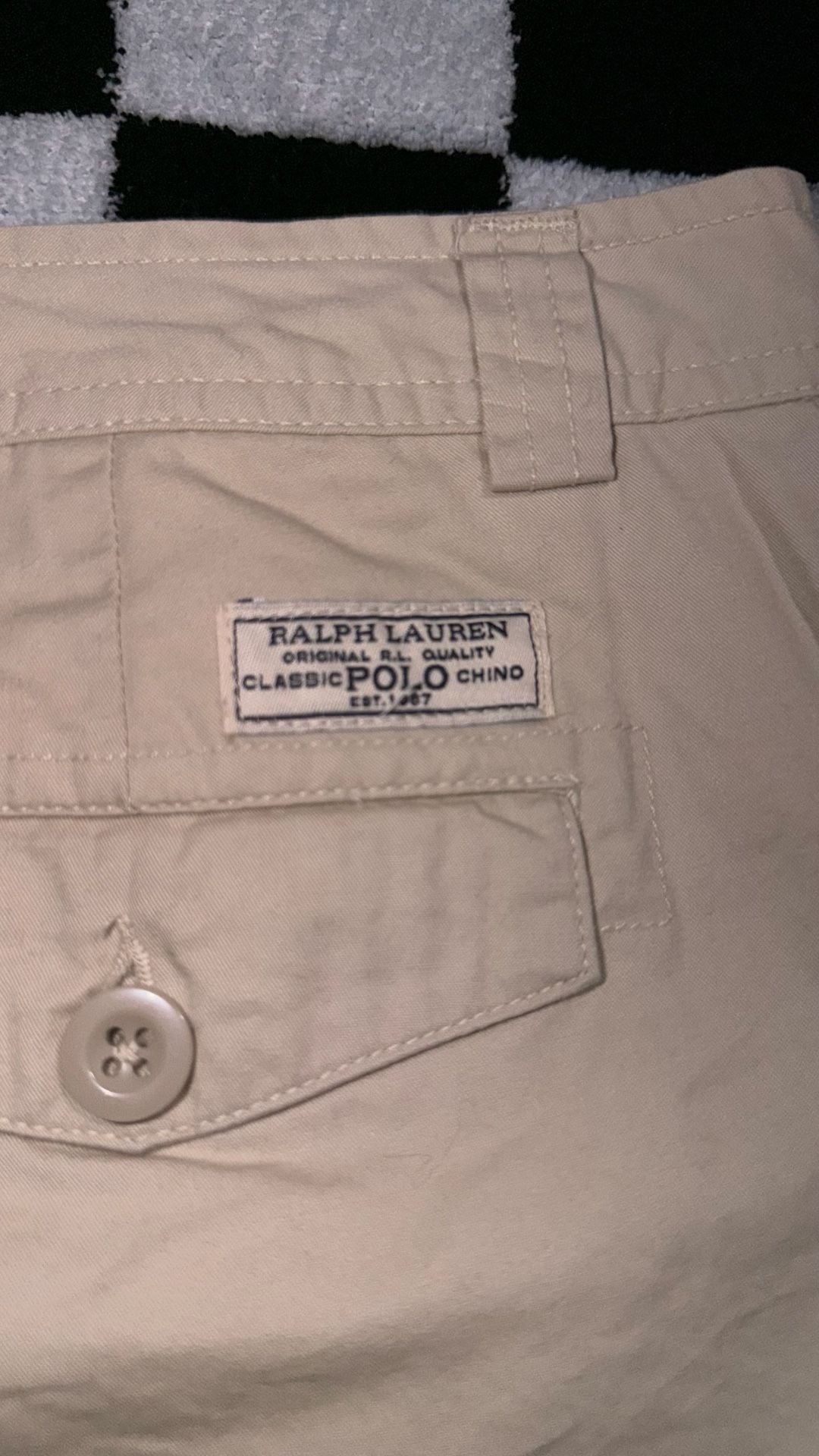Polo Ralph Lauren Cargo Shorts Beige Khaki Size 18 xxl 5