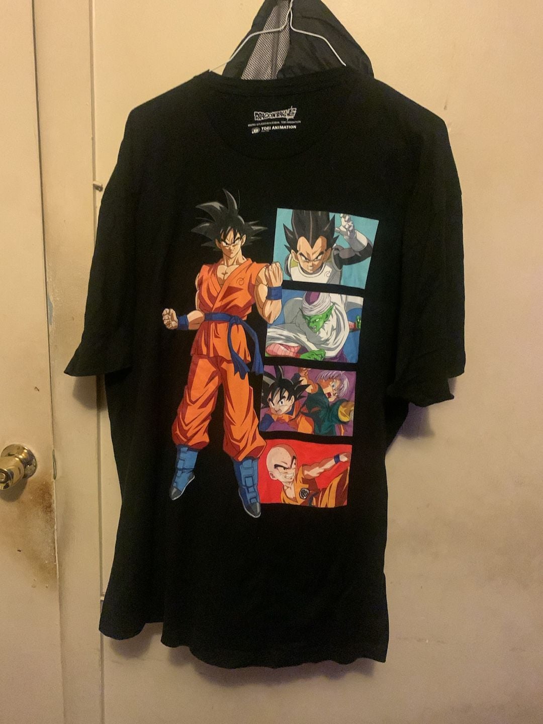 Toei Animation Dragon Ball Super Goku Character Panels Black T-Shirt 2