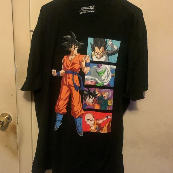 Toei Animation Dragon Ball Super Goku Character Panels Black T-Shirt
