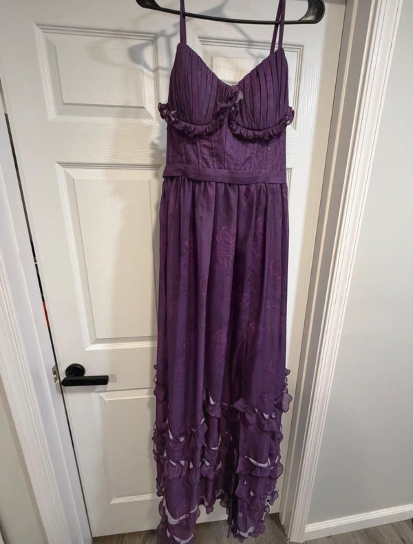 vintys Elegant V Neck Chiffon Bridesmaid Dresses with ... 2