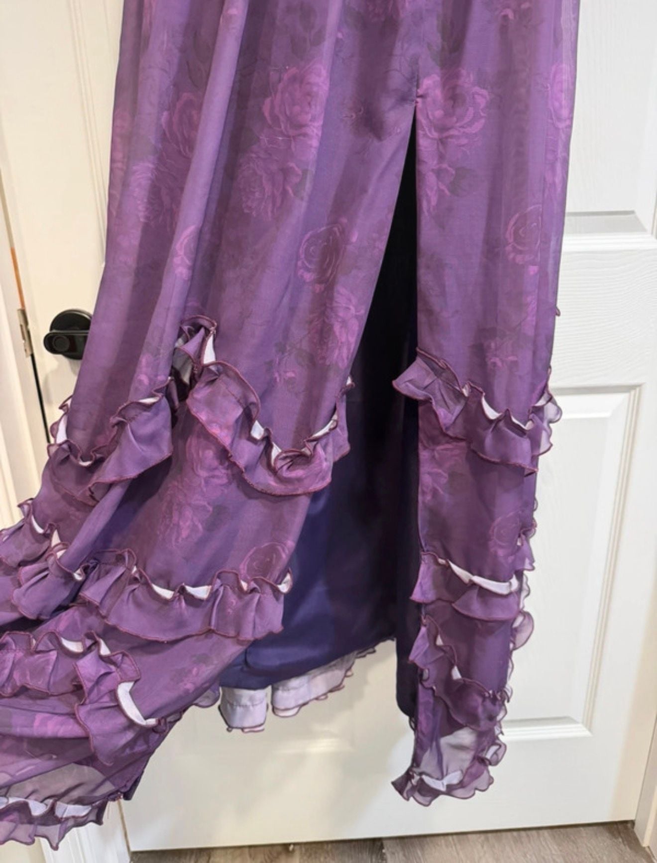 vintys Elegant V Neck Chiffon Bridesmaid Dresses with ... 6