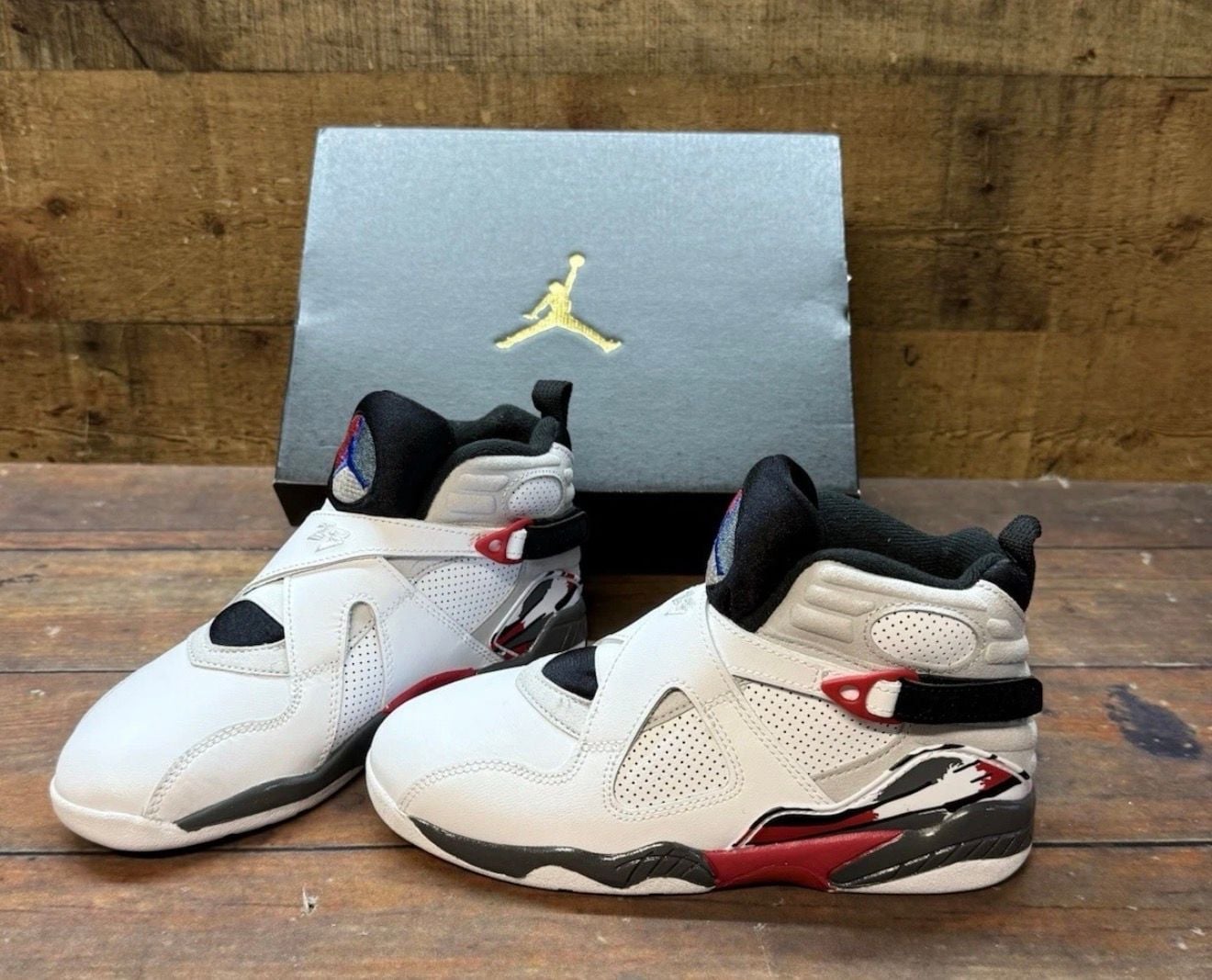 Jordan 8 Retro Ps Size 2.5Y White Black True Red Bugs Bunny 2