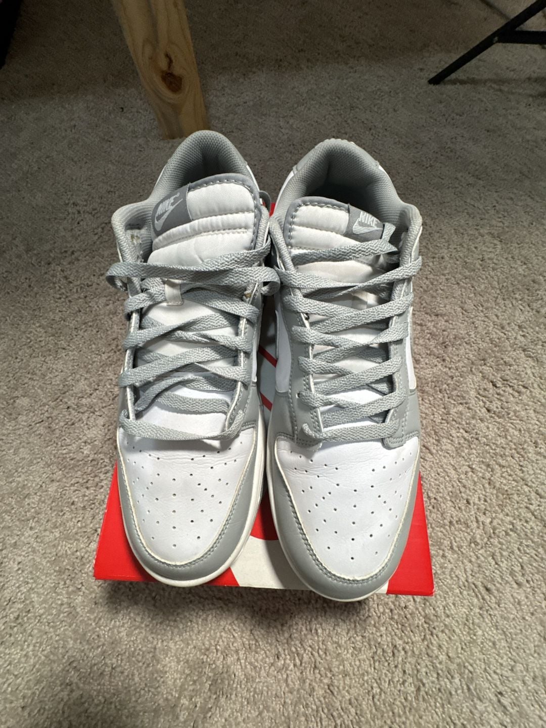 Nike Dunk Low Smoke grey and White Athletic Shoe 2