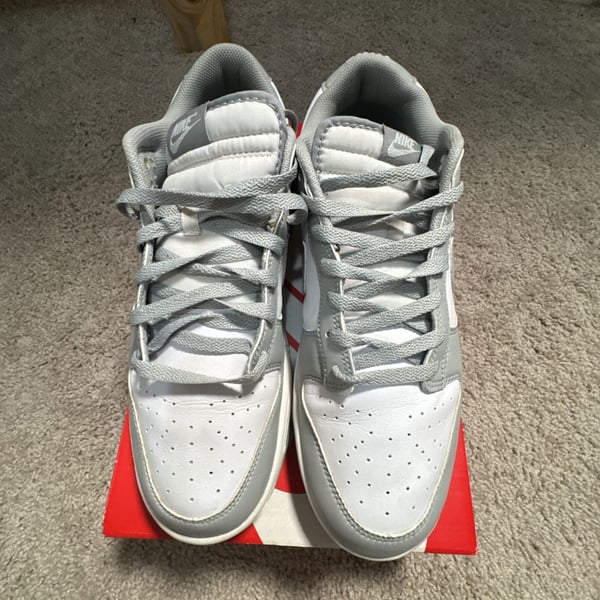 Nike Dunk Low Smoke grey and  White Athletic Shoe